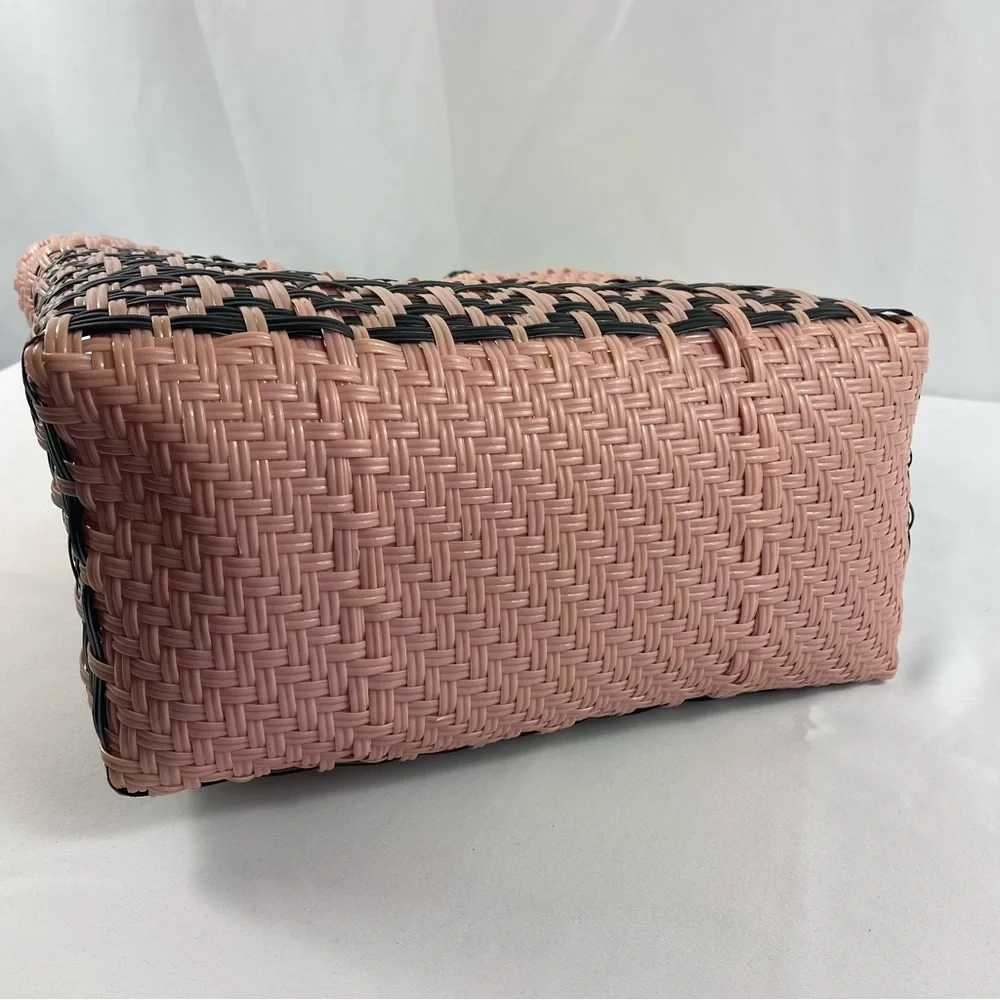 Hand-Made woven plastic bag 11”H x 12”L x 6” D